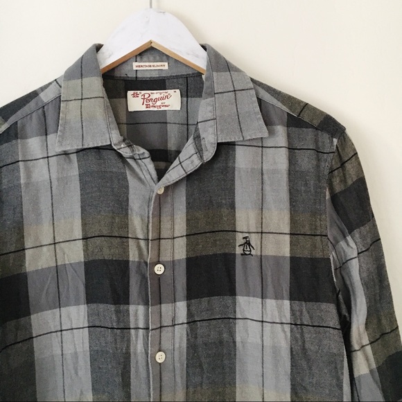 Penguin Plaid Burton Down Shirt Heritage Slim Fit - Picture 2 of 7